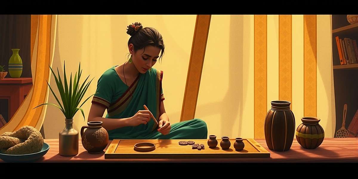 Nutmeg Narrative India Crafting System Nutmeg Narrative India crafting screen showing a player creating traditional Indian handicrafts