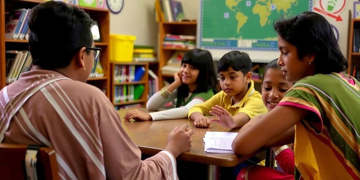 Nutmeg Narrative India Educational Use Students playing Nutmeg Narrative India in a classroom setting as part of cultural education