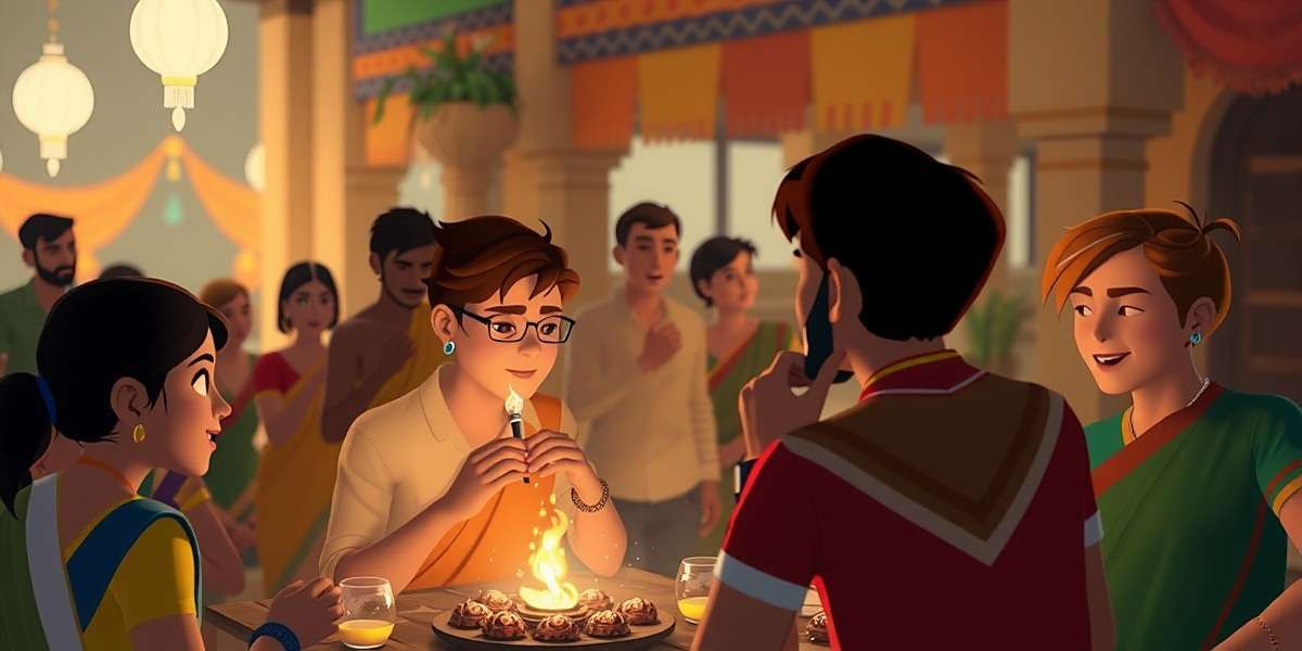Nutmeg Narrative India Multiplayer Nutmeg Narrative India multiplayer scene showing players celebrating a festival together